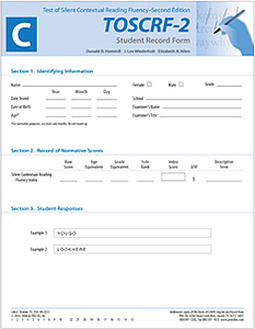 TOSCRF-2: Student Record Forms C (100)